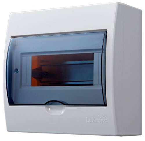 Бокс пластиковый Lezard Luxray ЩРН-П-8 (200x184x95мм) IP41 прозрачная дверь картинка 